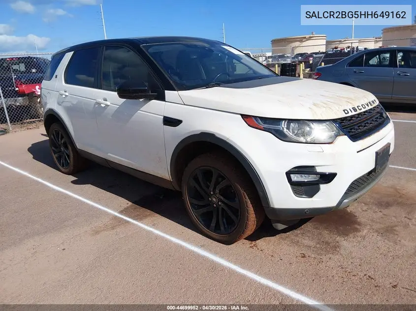2017 Land Rover Discovery Sport Hse VIN: SALCR2BG5HH649162 Lot: 44699952