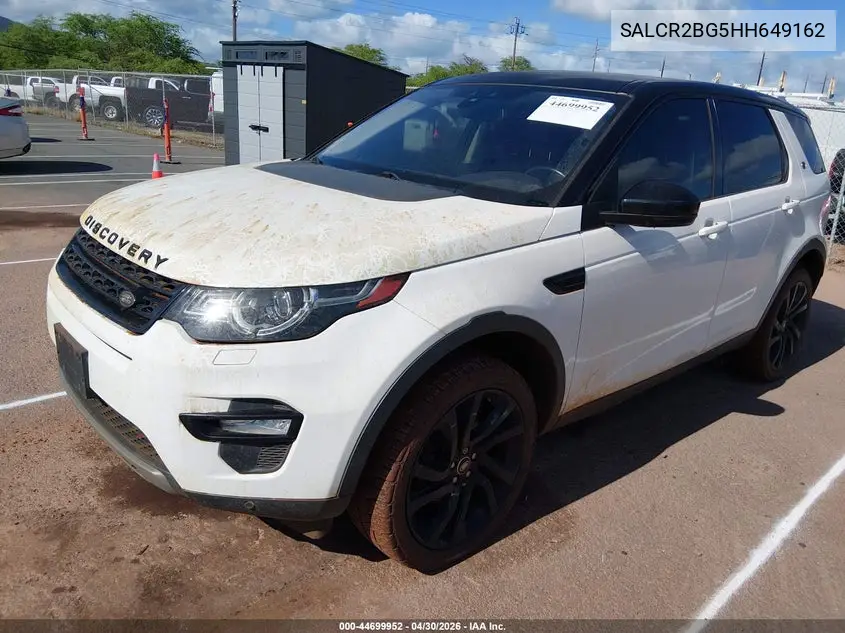2017 Land Rover Discovery Sport Hse VIN: SALCR2BG5HH649162 Lot: 44699952