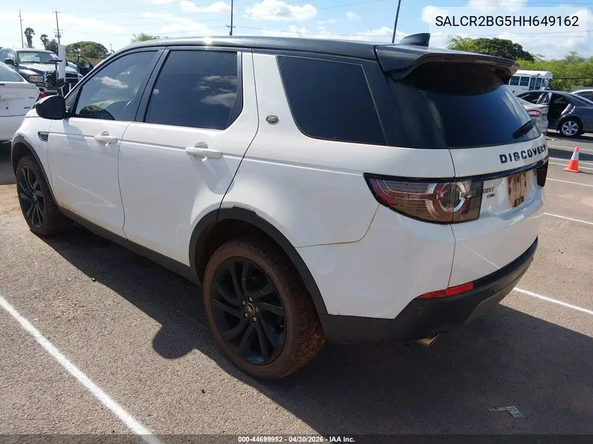 2017 Land Rover Discovery Sport Hse VIN: SALCR2BG5HH649162 Lot: 44699952
