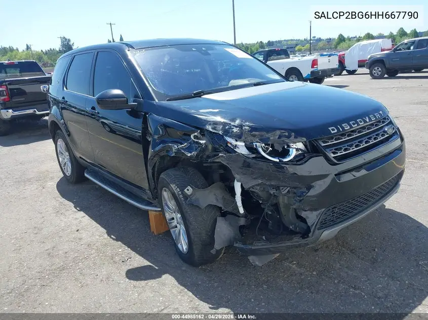 2017 Land Rover Discovery Sport Se VIN: SALCP2BG6HH667790 Lot: 44985162