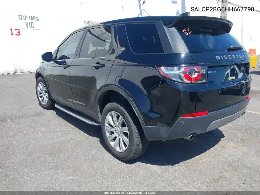 2017 Land Rover Discovery Sport Se VIN: SALCP2BG6HH667790 Lot: 44985162