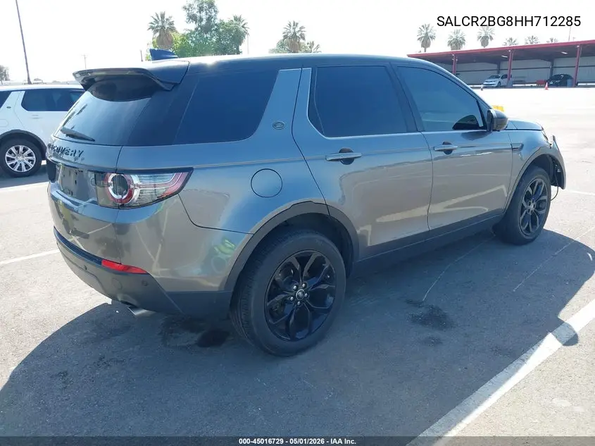 2017 Land Rover Discovery Sport Hse VIN: SALCR2BG8HH712285 Lot: 45016729