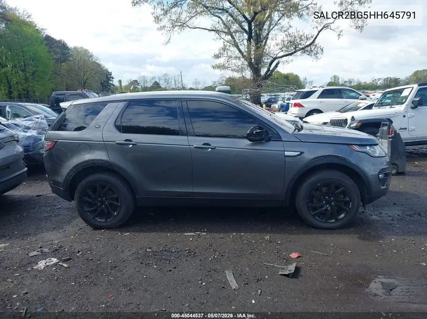 2017 Land Rover Discovery Sport Hse VIN: SALCR2BG5HH645791 Lot: 45044537