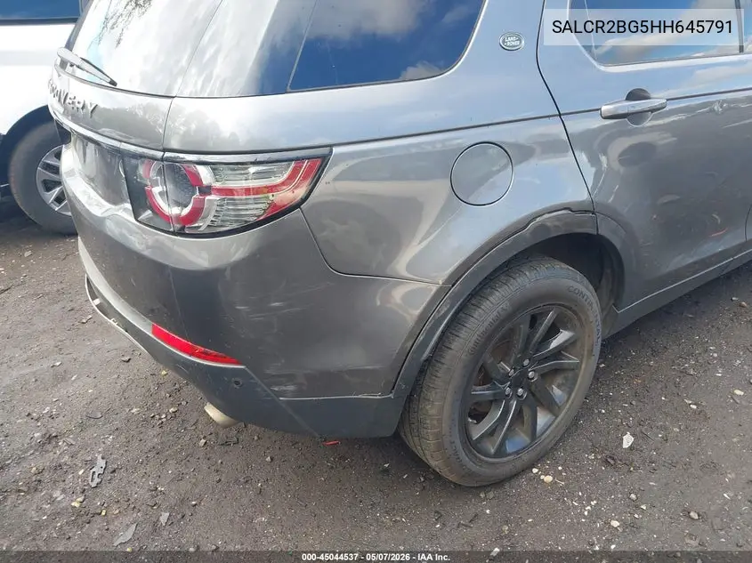2017 Land Rover Discovery Sport Hse VIN: SALCR2BG5HH645791 Lot: 45044537
