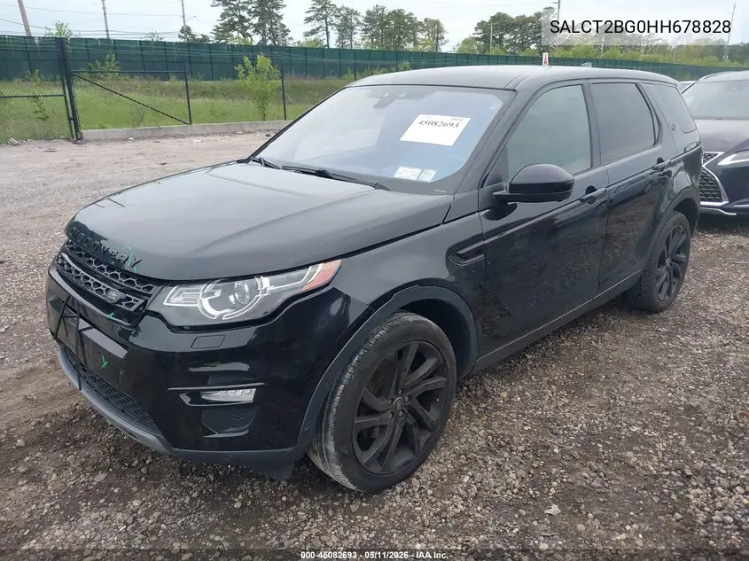 2017 Land Rover Discovery Sport Hse Lux VIN: SALCT2BG0HH678828 Lot: 45082693