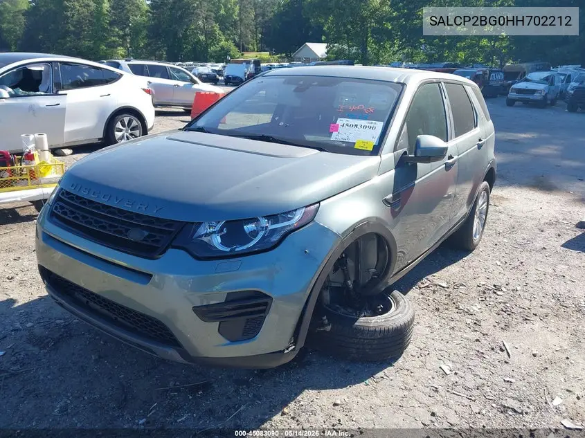 2017 Land Rover Discovery Sport Se VIN: SALCP2BG0HH702212 Lot: 45083090
