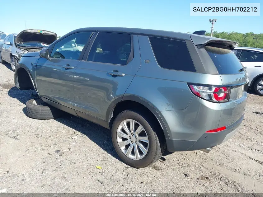 2017 Land Rover Discovery Sport Se VIN: SALCP2BG0HH702212 Lot: 45083090
