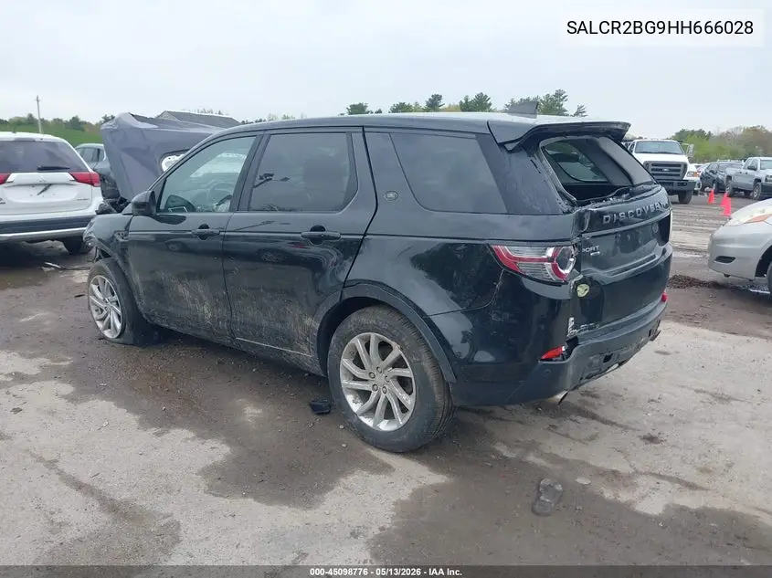 2017 Land Rover Discovery Sport Hse VIN: SALCR2BG9HH666028 Lot: 45098776