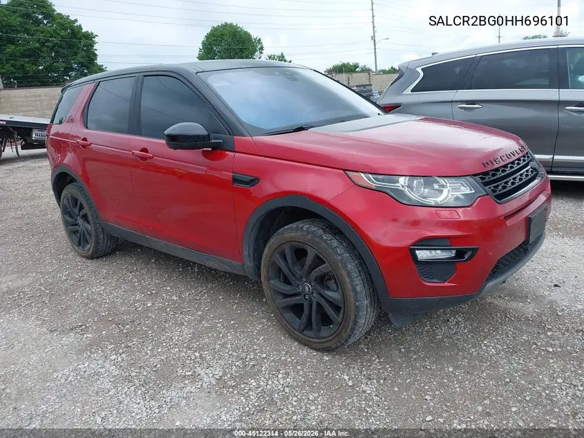 2017 Land Rover Discovery Sport Hse VIN: SALCR2BG0HH696101 Lot: 45122314