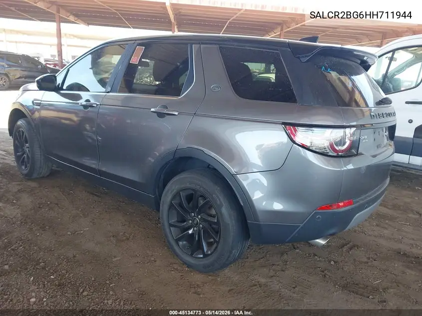 2017 Land Rover Discovery Sport Hse VIN: SALCR2BG6HH711944 Lot: 45134773