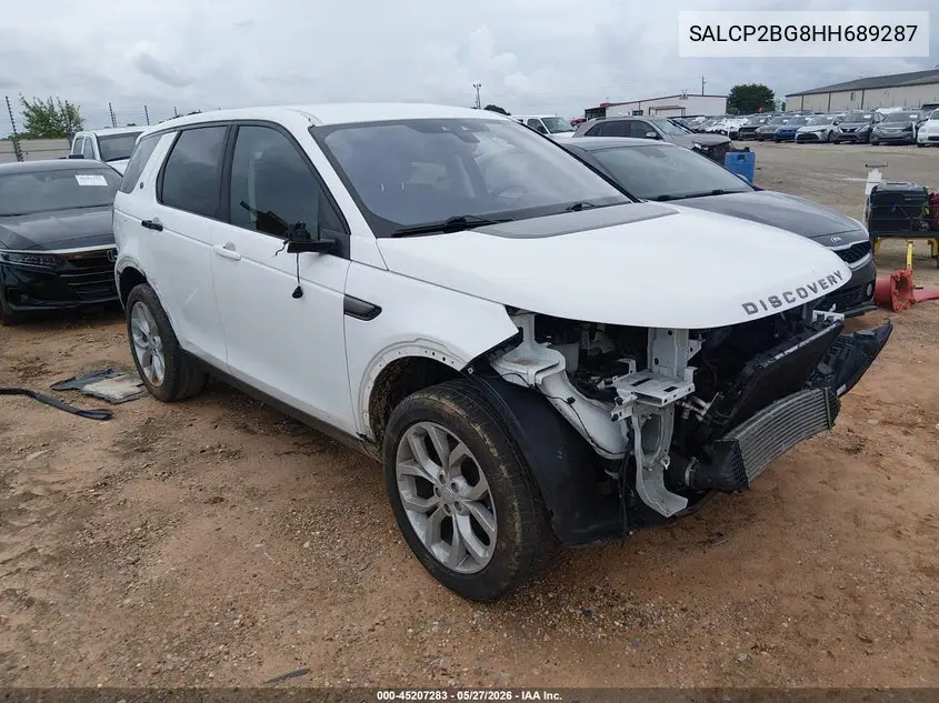 2017 Land Rover Discovery Sport Se VIN: SALCP2BG8HH689287 Lot: 45207283