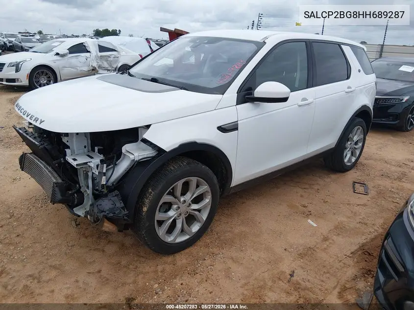 2017 Land Rover Discovery Sport Se VIN: SALCP2BG8HH689287 Lot: 45207283