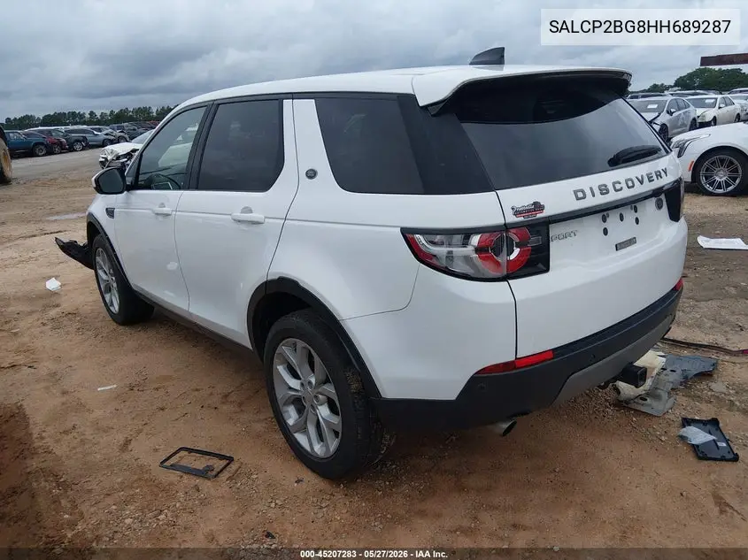 2017 Land Rover Discovery Sport Se VIN: SALCP2BG8HH689287 Lot: 45207283