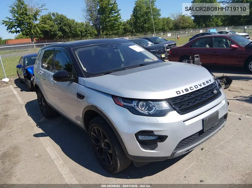 2017 Land Rover Discovery Sport Hse VIN: SALCR2BG8HH719110 Lot: 45256362