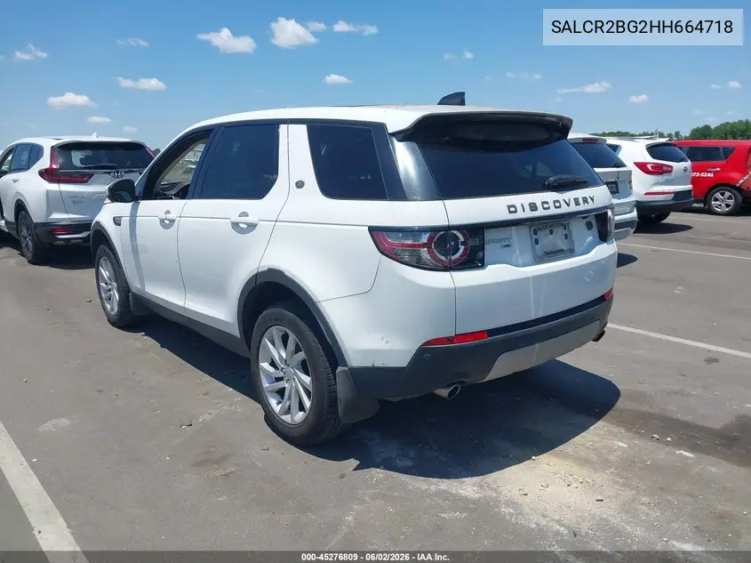 2017 Land Rover Discovery Sport Hse VIN: SALCR2BG2HH664718 Lot: 45276809