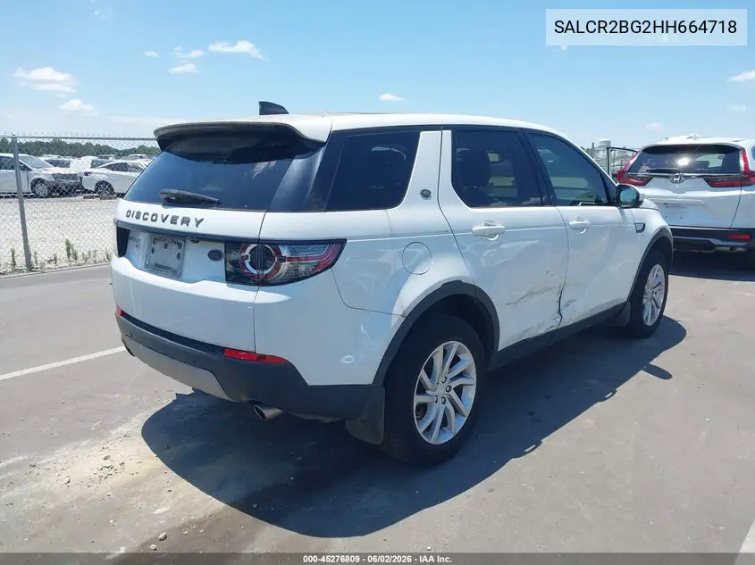 2017 Land Rover Discovery Sport Hse VIN: SALCR2BG2HH664718 Lot: 45276809