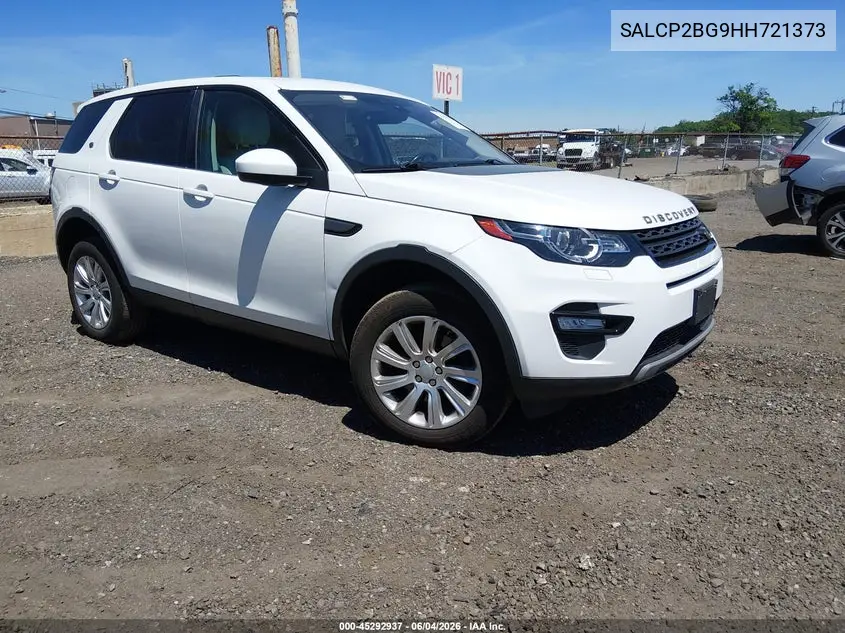 2017 Land Rover Discovery Sport Se VIN: SALCP2BG9HH721373 Lot: 45292937