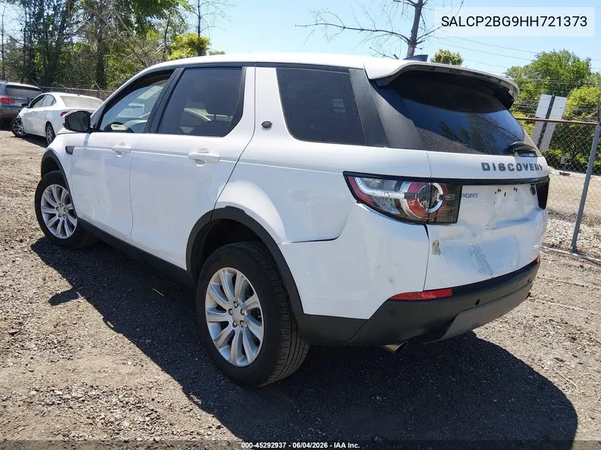 2017 Land Rover Discovery Sport Se VIN: SALCP2BG9HH721373 Lot: 45292937