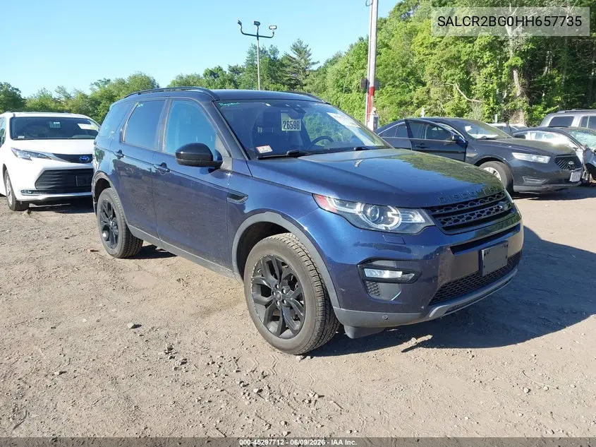 2017 Land Rover Discovery Sport Hse VIN: SALCR2BG0HH657735 Lot: 45297712