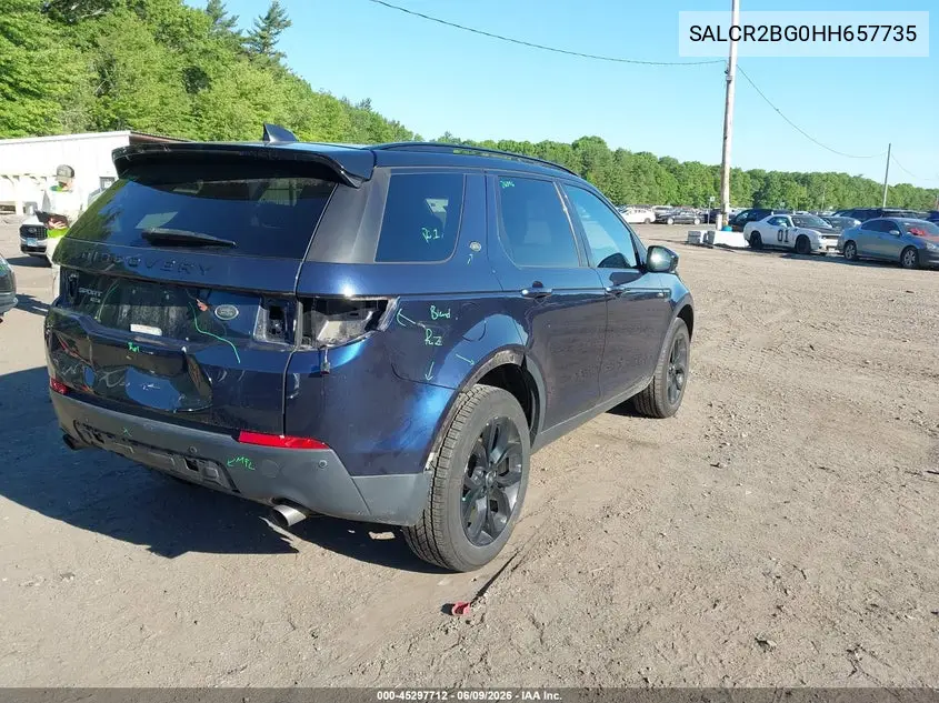 2017 Land Rover Discovery Sport Hse VIN: SALCR2BG0HH657735 Lot: 45297712