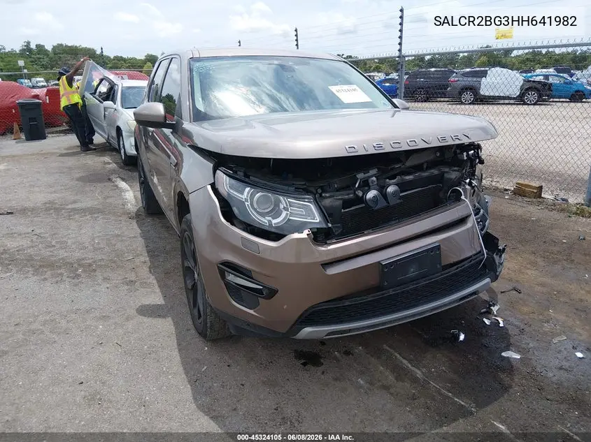 2017 Land Rover Discovery Sport Hse VIN: SALCR2BG3HH641982 Lot: 45324105
