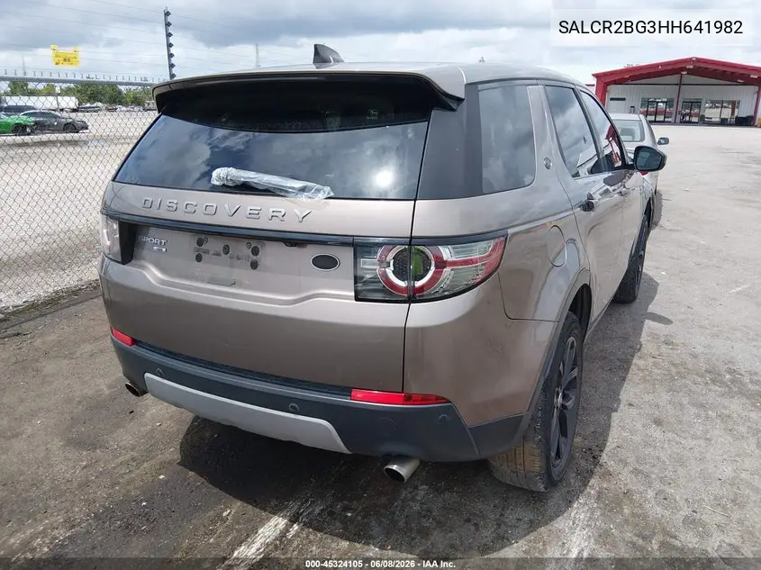 2017 Land Rover Discovery Sport Hse VIN: SALCR2BG3HH641982 Lot: 45324105