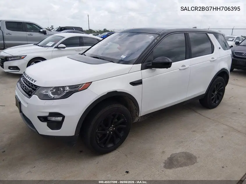 2017 Land Rover Discovery Sport Hse VIN: SALCR2BG7HH706395 Lot: 45327099
