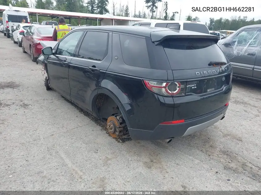 2017 Land Rover Discovery Sport Hse VIN: SALCR2BG1HH662281 Lot: 45390582