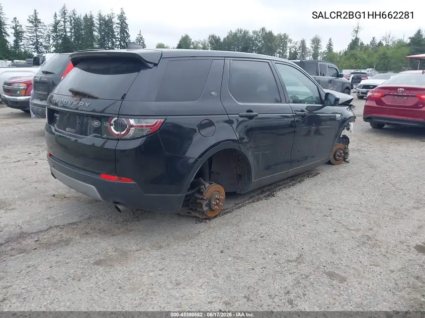 2017 Land Rover Discovery Sport Hse VIN: SALCR2BG1HH662281 Lot: 45390582