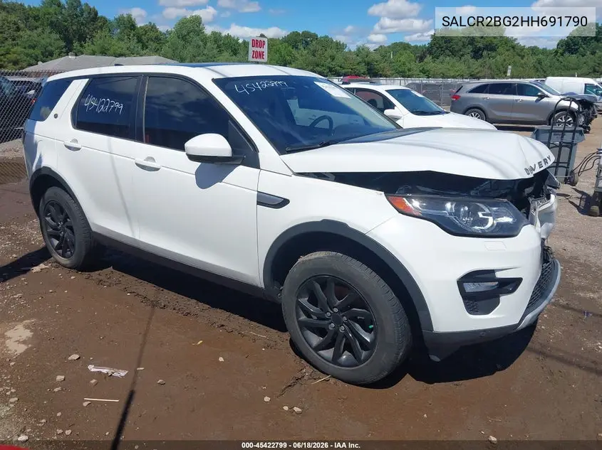 2017 Land Rover Discovery Sport Hse VIN: SALCR2BG2HH691790 Lot: 45422799