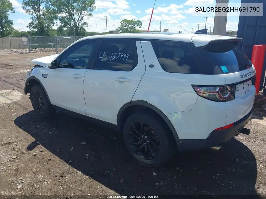 2017 Land Rover Discovery Sport Hse VIN: SALCR2BG2HH691790 Lot: 45422799