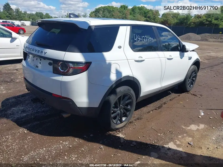 2017 Land Rover Discovery Sport Hse VIN: SALCR2BG2HH691790 Lot: 45422799