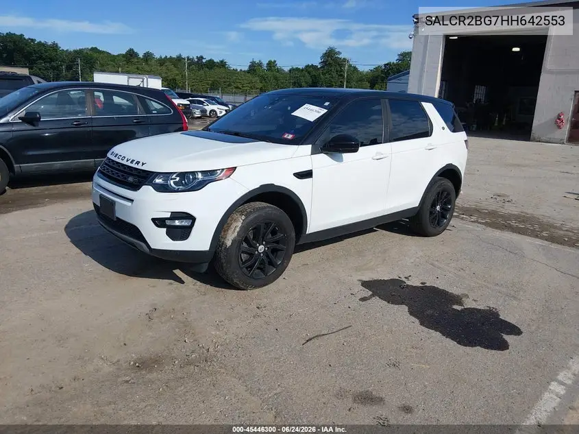2017 Land Rover Discovery Sport Hse VIN: SALCR2BG7HH642553 Lot: 45446300