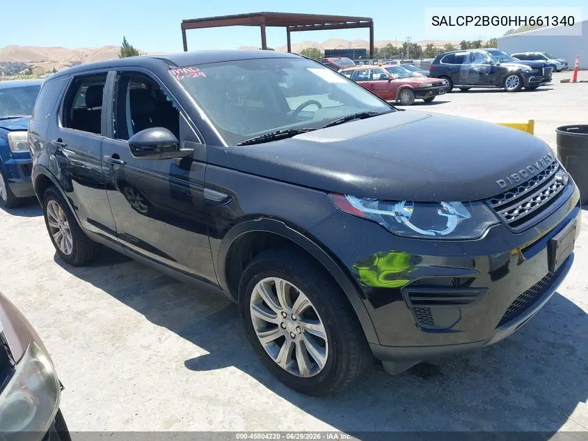 2017 Land Rover Discovery Sport Se VIN: SALCP2BG0HH661340 Lot: 45504220