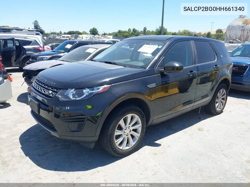 2017 Land Rover Discovery Sport Se VIN: SALCP2BG0HH661340 Lot: 45504220
