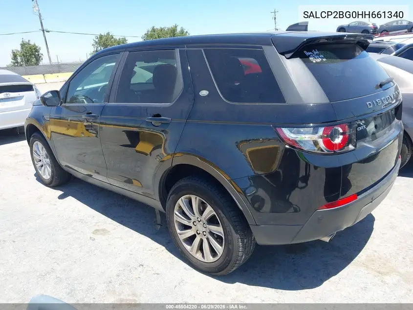 2017 Land Rover Discovery Sport Se VIN: SALCP2BG0HH661340 Lot: 45504220