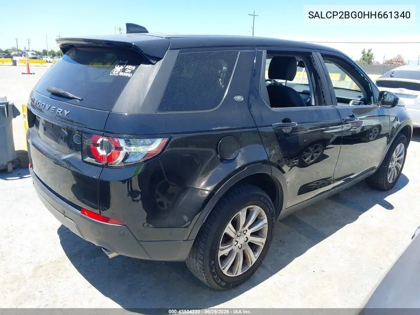 2017 Land Rover Discovery Sport Se VIN: SALCP2BG0HH661340 Lot: 45504220