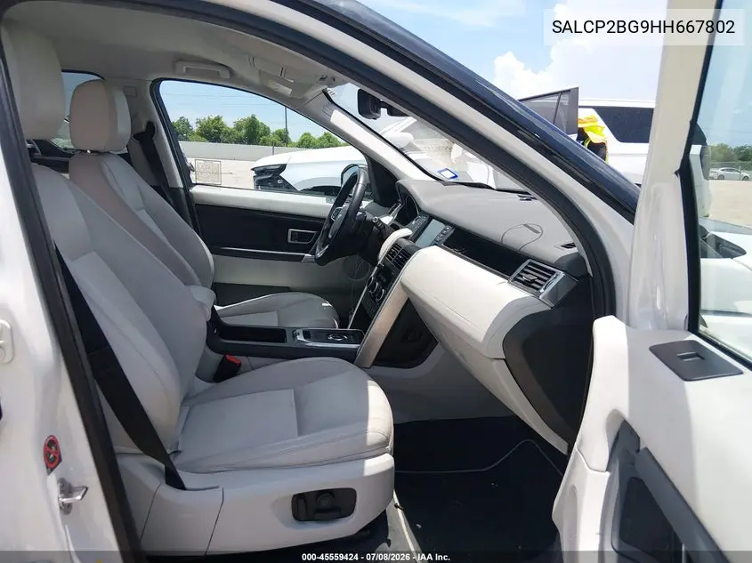 2017 Land Rover Discovery Sport Se VIN: SALCP2BG9HH667802 Lot: 45559424