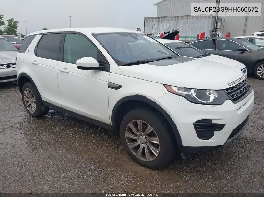 2017 Land Rover Discovery Sport Se VIN: SALCP2BG9HH660672 Lot: 45570780