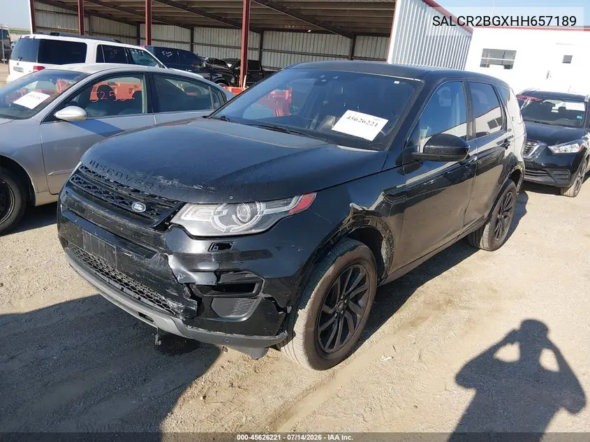 2017 Land Rover Discovery Sport Hse VIN: SALCR2BGXHH657189 Lot: 45626221