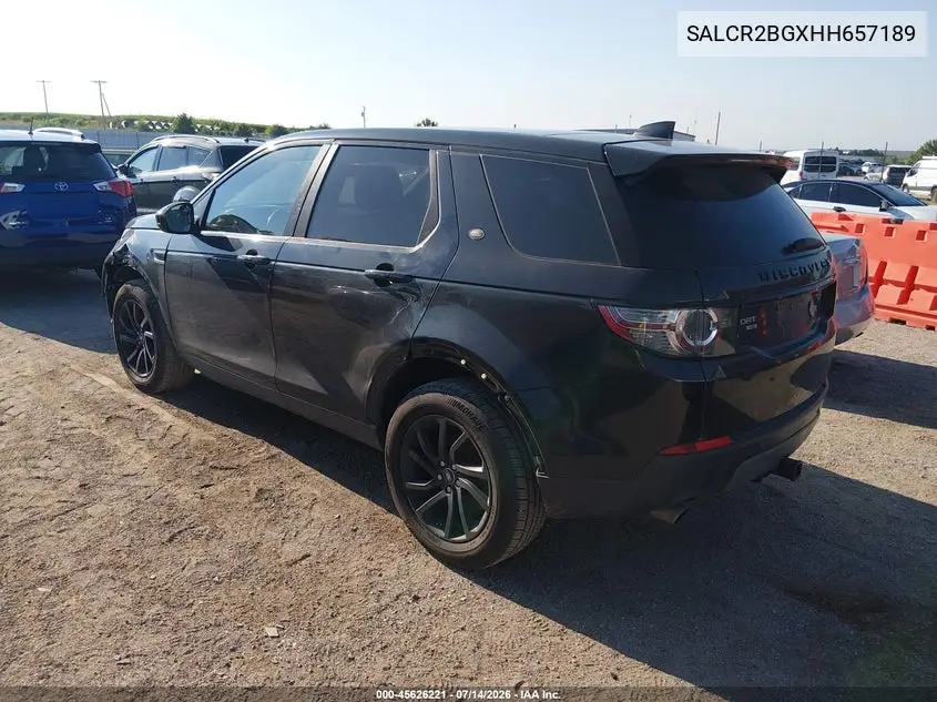 2017 Land Rover Discovery Sport Hse VIN: SALCR2BGXHH657189 Lot: 45626221