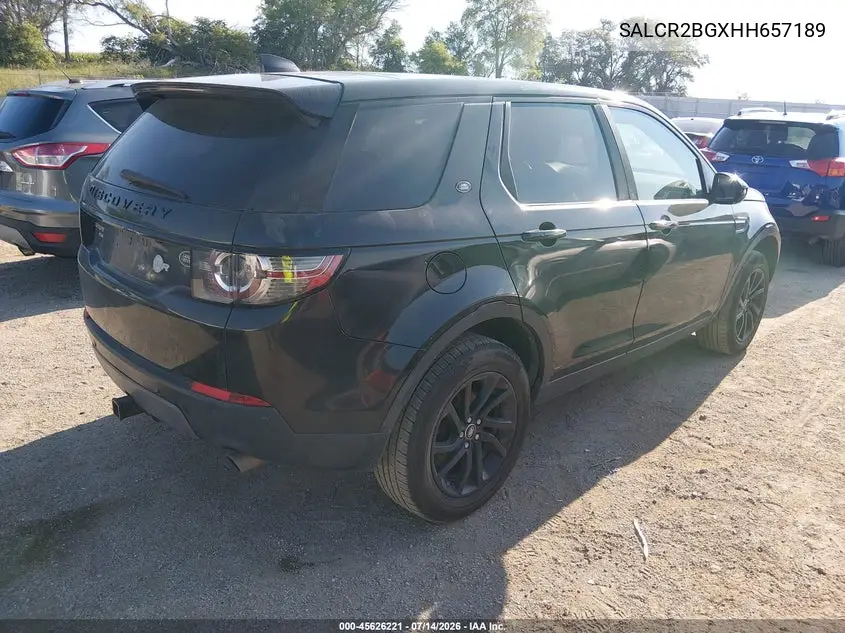 2017 Land Rover Discovery Sport Hse VIN: SALCR2BGXHH657189 Lot: 45626221