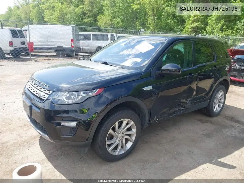 2018 Land Rover Discovery Sport Hse VIN: SALCR2RX7JH725198 Lot: 44893794