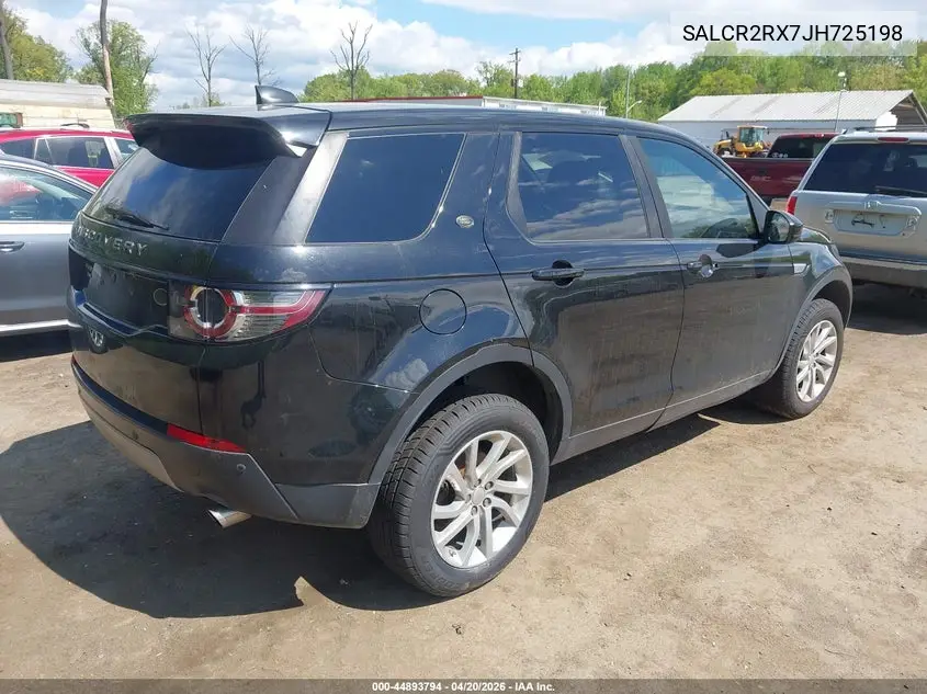 2018 Land Rover Discovery Sport Hse VIN: SALCR2RX7JH725198 Lot: 44893794