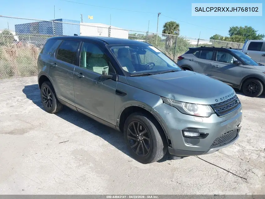 2018 Land Rover Discovery Sport Se VIN: SALCP2RXXJH768102 Lot: 44943141