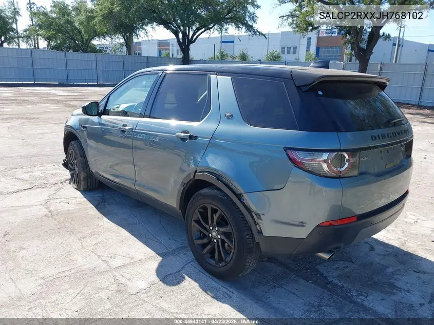 2018 Land Rover Discovery Sport Se VIN: SALCP2RXXJH768102 Lot: 44943141