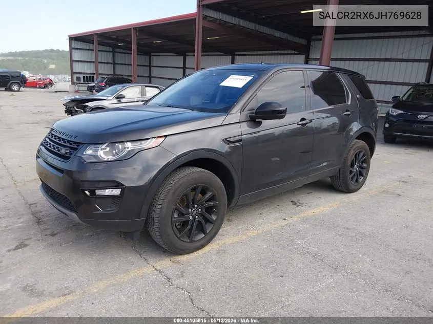 2018 Land Rover Discovery Sport Hse VIN: SALCR2RX6JH769628 Lot: 45105815