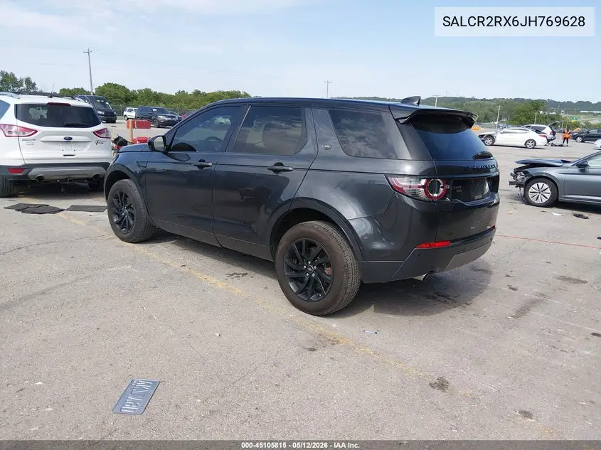 2018 Land Rover Discovery Sport Hse VIN: SALCR2RX6JH769628 Lot: 45105815