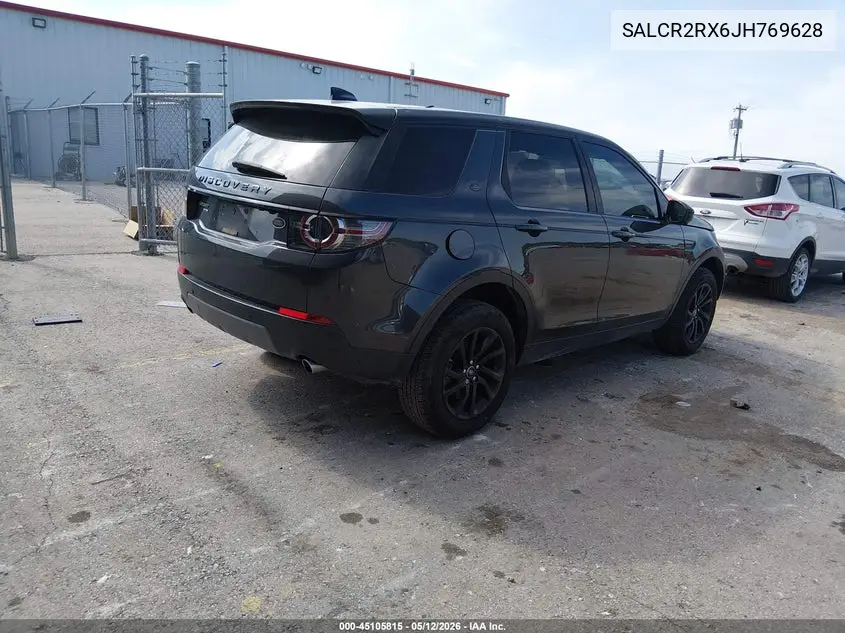 2018 Land Rover Discovery Sport Hse VIN: SALCR2RX6JH769628 Lot: 45105815