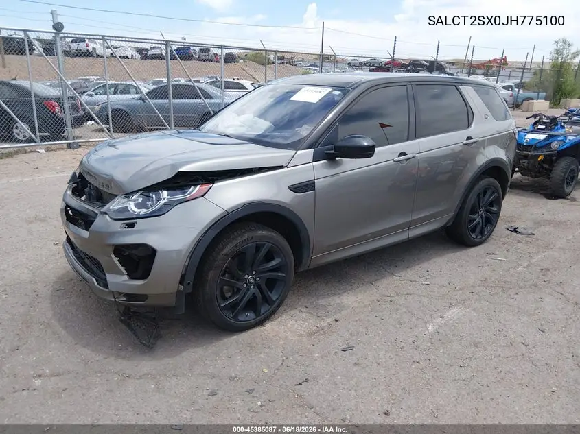 2018 Land Rover Discovery Sport Hse Lux VIN: SALCT2SX0JH775100 Lot: 45385087